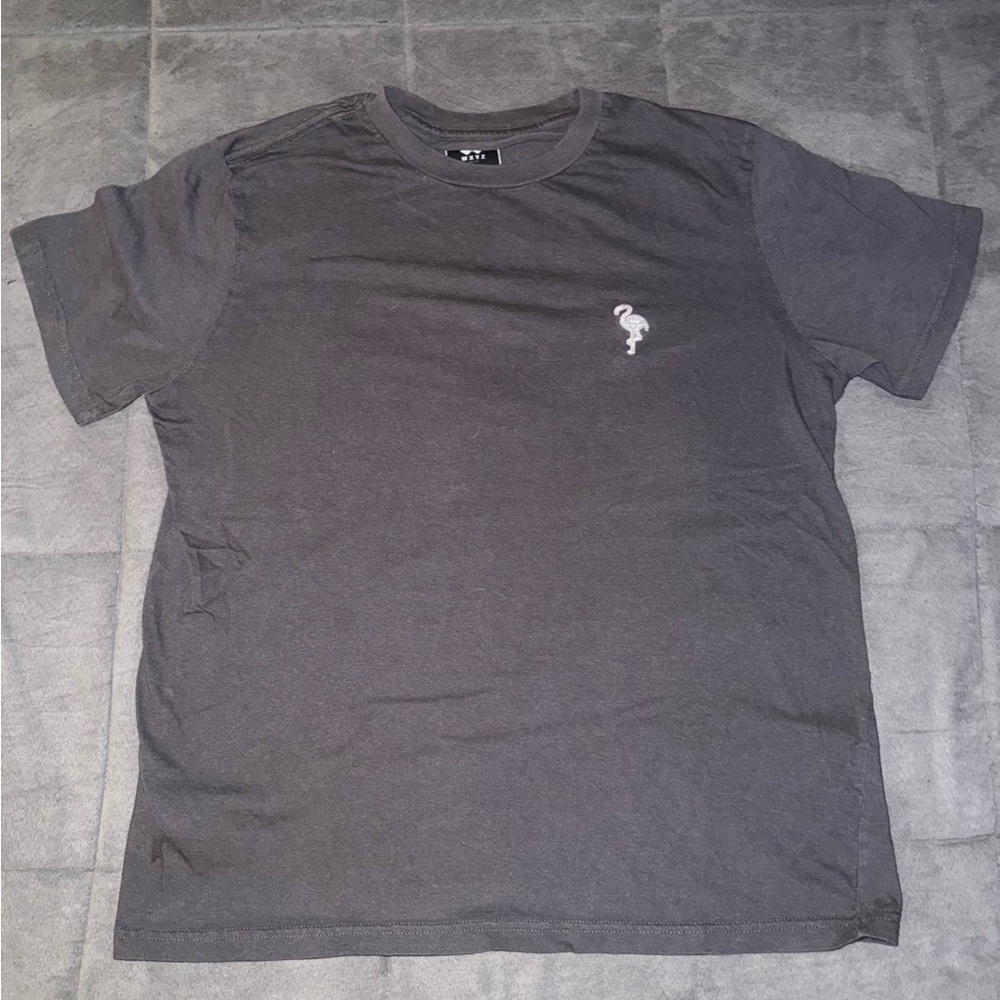 Charcoal Flamingo Emblem Tee - Picture 2 of 7